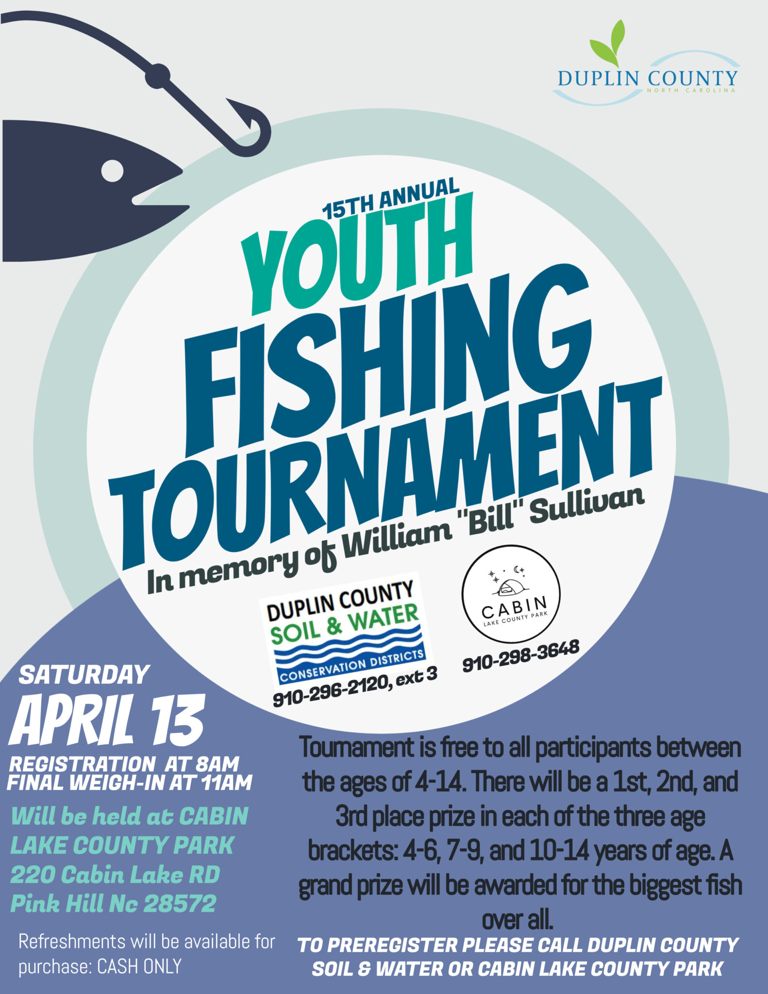 Youth Fishing Tournament Flyer