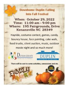 Duplin Event Center Fall Festival Flyer