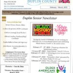 Photo image of the February thru March 2022 senior newsletter.