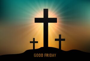 Good Friday three crosses image