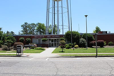 Photo of the Wallace town hall.