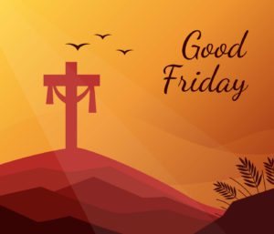 Good Friday vector graphic.